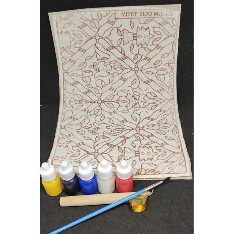 

prakarya batik tugas sekolah lengkap 5 tinta warna Nugi