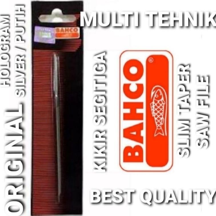 

Kikir Segitiga Bahco 4" Asli 100% Hologram Silver Nugi