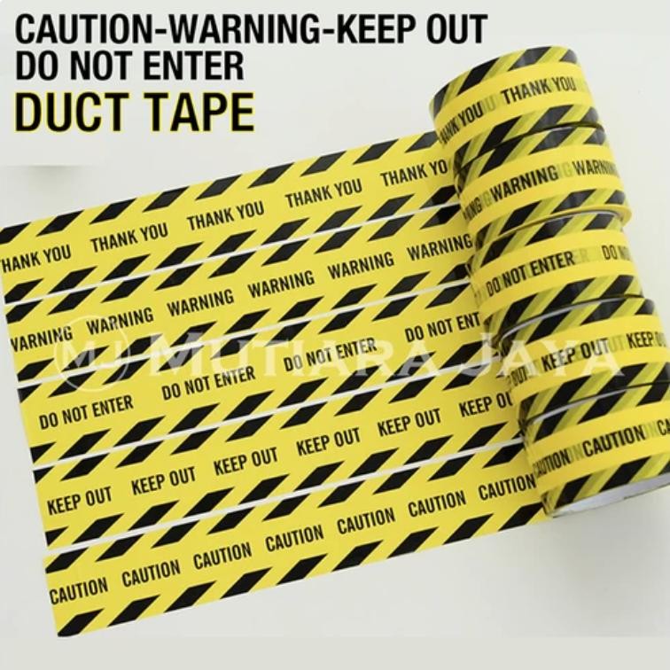 

Lakban Stiker Label Sticker Keep Out Caution Warning Do Not Enter Nugi