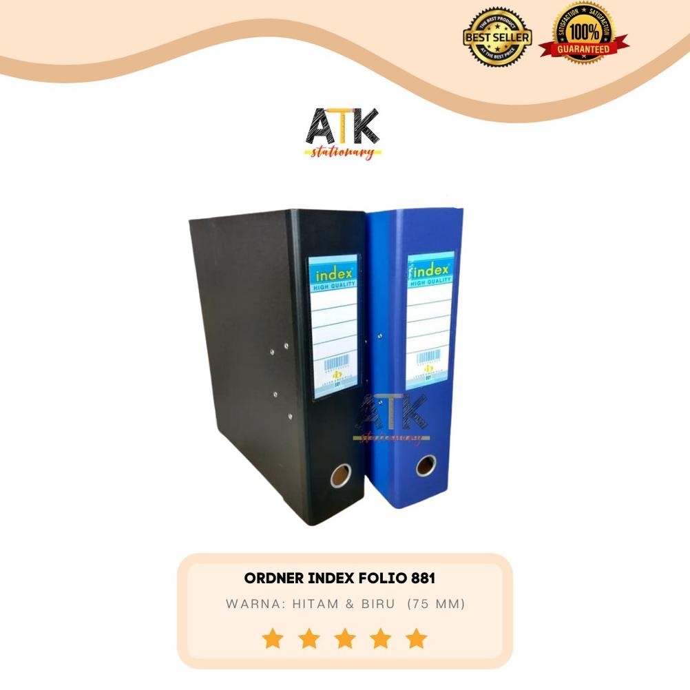 

Ordner Index 881 Folio Hitam/ Biru atk Nugi