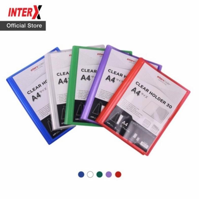 

Inter X clear holder A4 30 pocket lembar / display album / dokumen keeper Nugi
