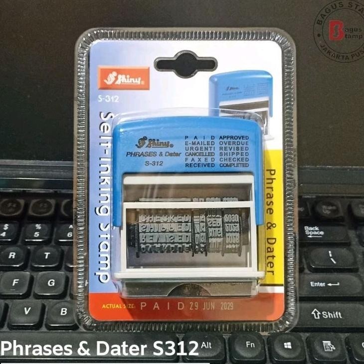 

Stempel Tanggalan Frase PAID APPROVED RECEIVED URGENT REVISED Shiny S312 S 312 / S-312 ( Self Ink ) Phrases & Dater Stamp Nugi