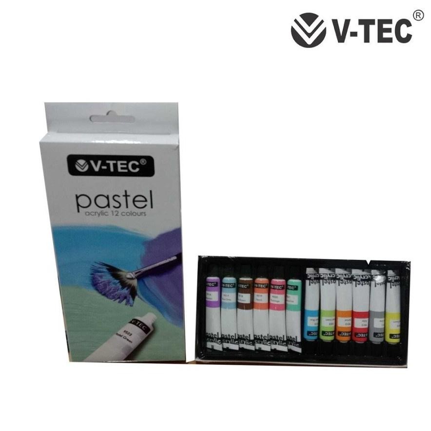 

Cat Acrylic Pastel Colour VTEC Cat Akrilik 12 Warna 6ml V-Tec Nugi