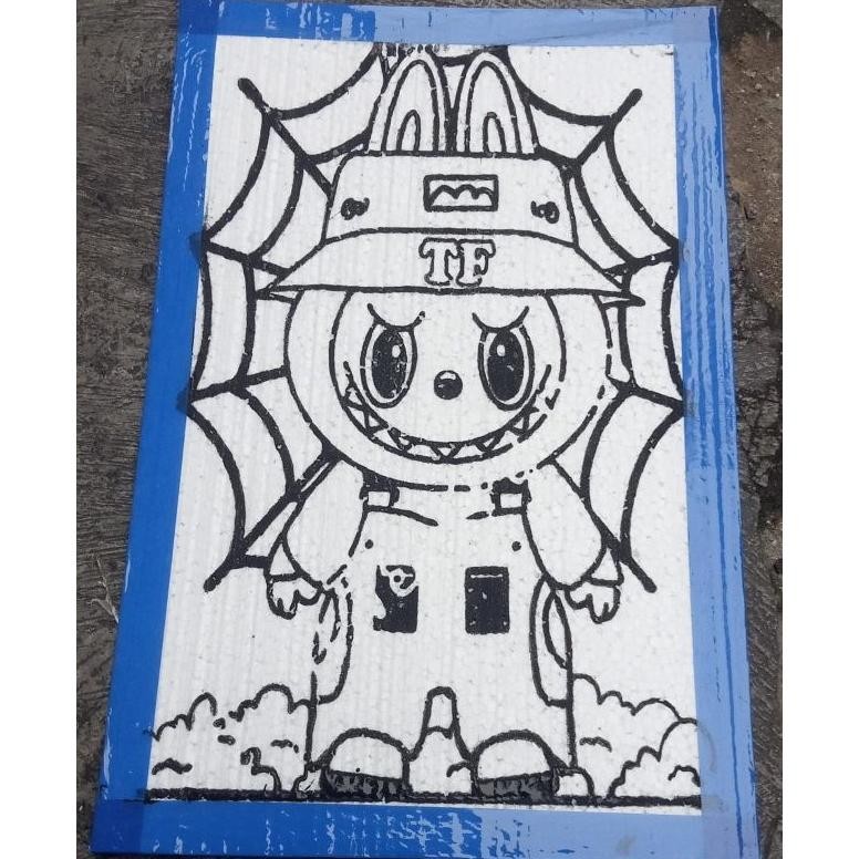 

paket styrofoam 12 pics/styrofoam lukis/mewarnai/lukis anak/ Nugi