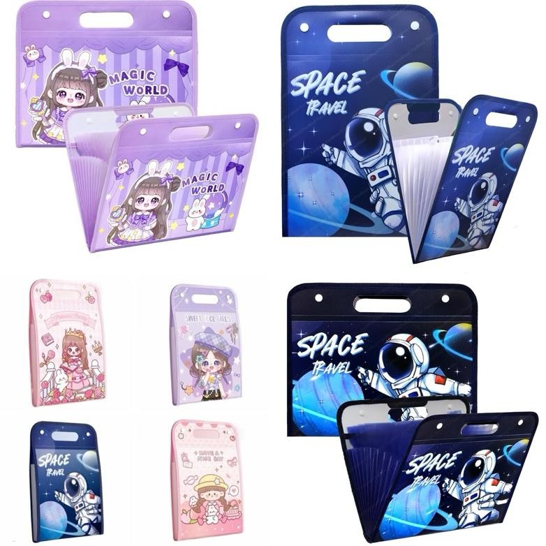 

cute document folder organizer file tempat penyimpanan kertas a4 accordion folder file Nugi