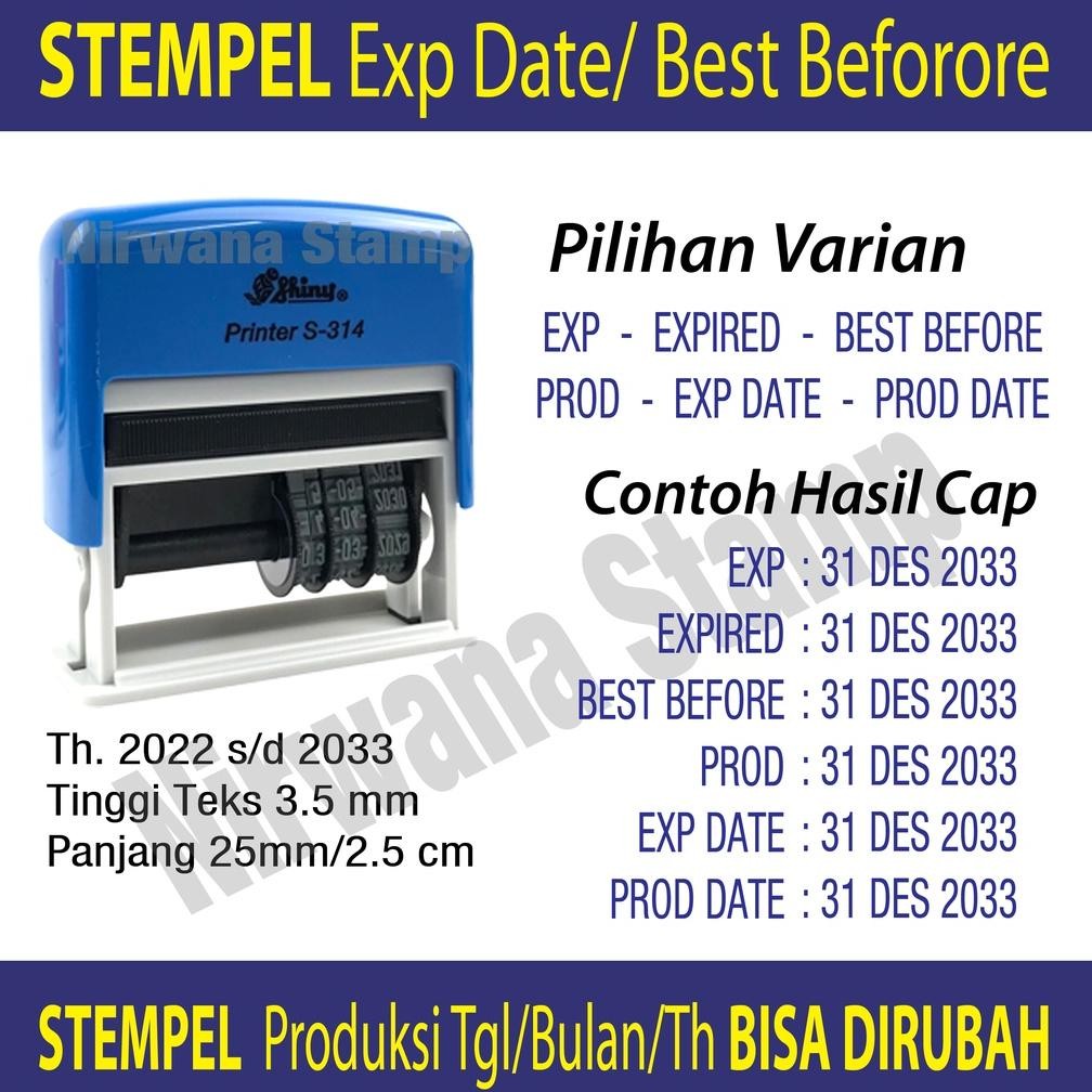 

Stempel Tanggal Produk - Expired - Kadaluwarsa - Exp Date - Best Before Nugi