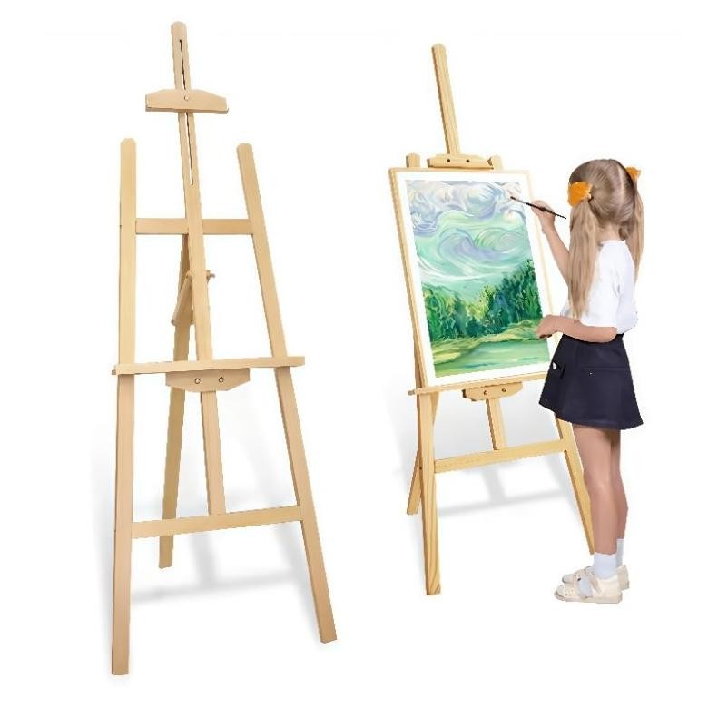 

Easel Wooden Frame Lukis Foto Wedding Stand Kayu Nugi