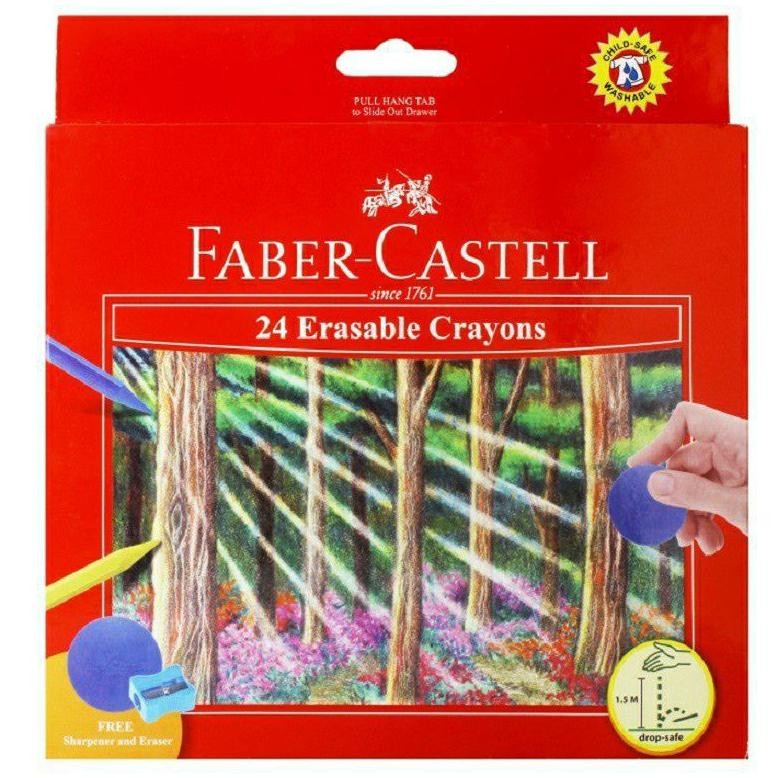 

Erasable Crayons 24 Warna Faber Castell (Crayon Hapus) Nugi