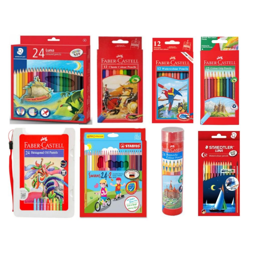 

Pensil Warna Staedtler Luna / Faber Castell / Stabilo Nugi