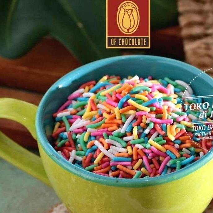 

Tulip Meses Rainbow Mix 1Kg Mesis Warna Warni Ceres Chocorice Mix