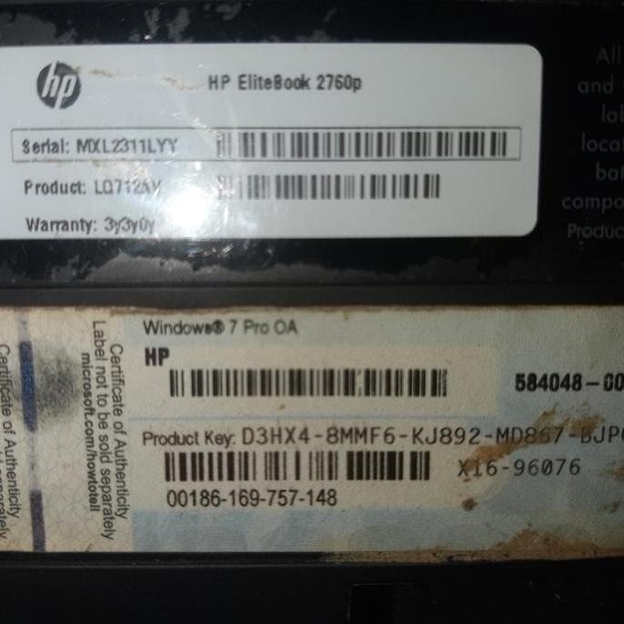 Jual layar lcd hp elitebook 2760p