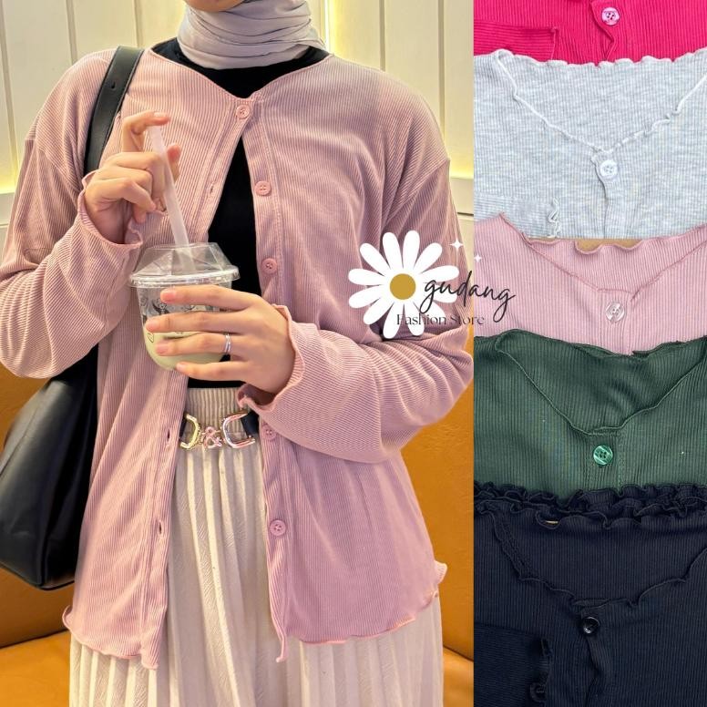 Cardigan Knit Jumbo Wanita Premium / Cardigan Wanita Jumbo