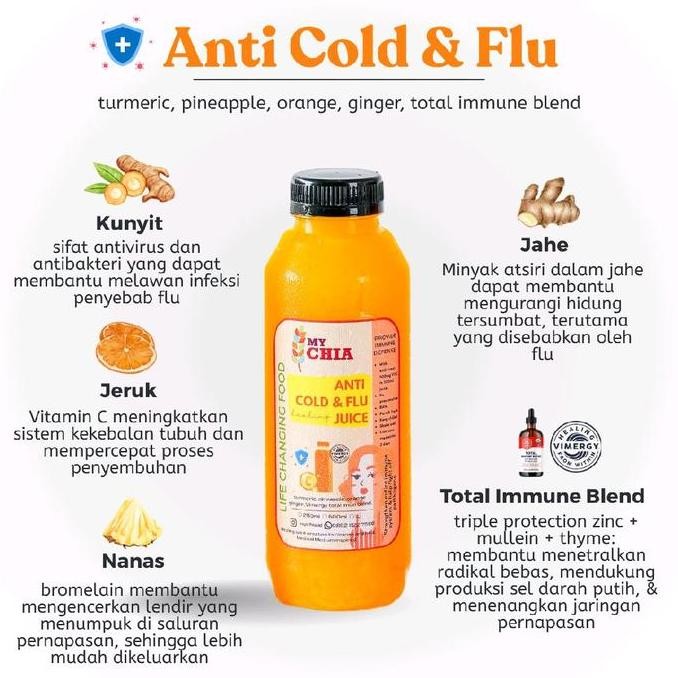 

ANTI COLD & FLU HEALING JUICE 1 LITER JUS IMMUNITY SERIES DENGAN UNTUK PILEK BATUK DENGAN VIMERGY MICRO C COLD PRESSED MY CHIA ORIGINAL DAN TERPERCAYA