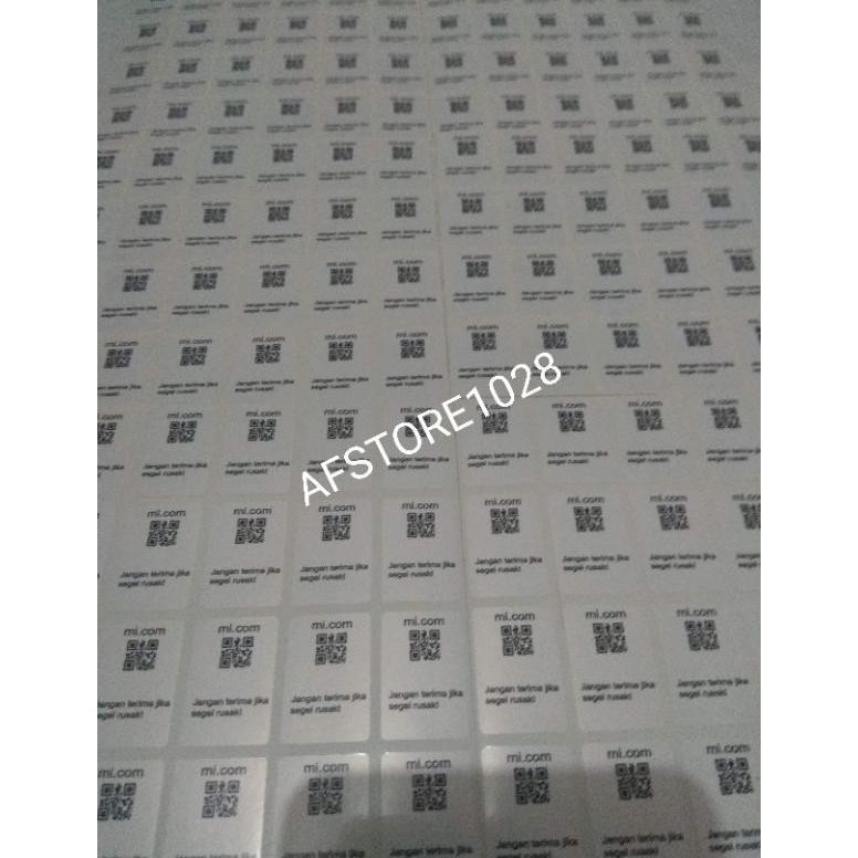 

50 Pcs Stiker Dus Xiaomi Segel Dus Xiaomi Nugi