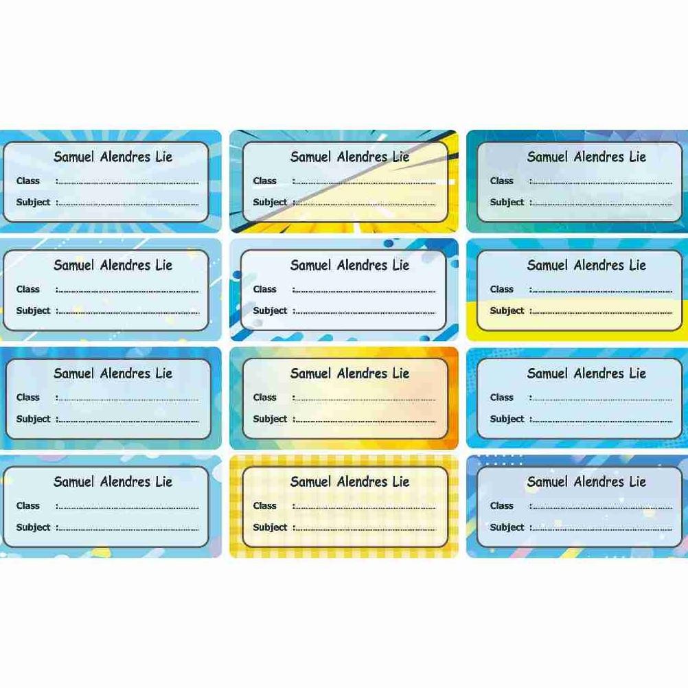 

LABEL BUKU PELAJARAN MOTIF POLOS Nugi