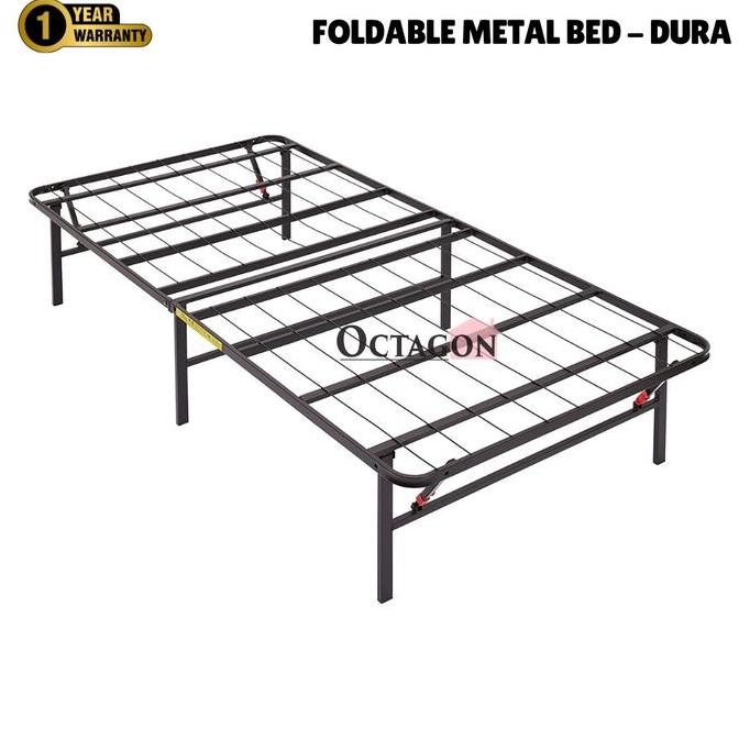 Ranjang Besi Lipat Foldable Metalbed Minimalist Praktis Durable Size Single Seo