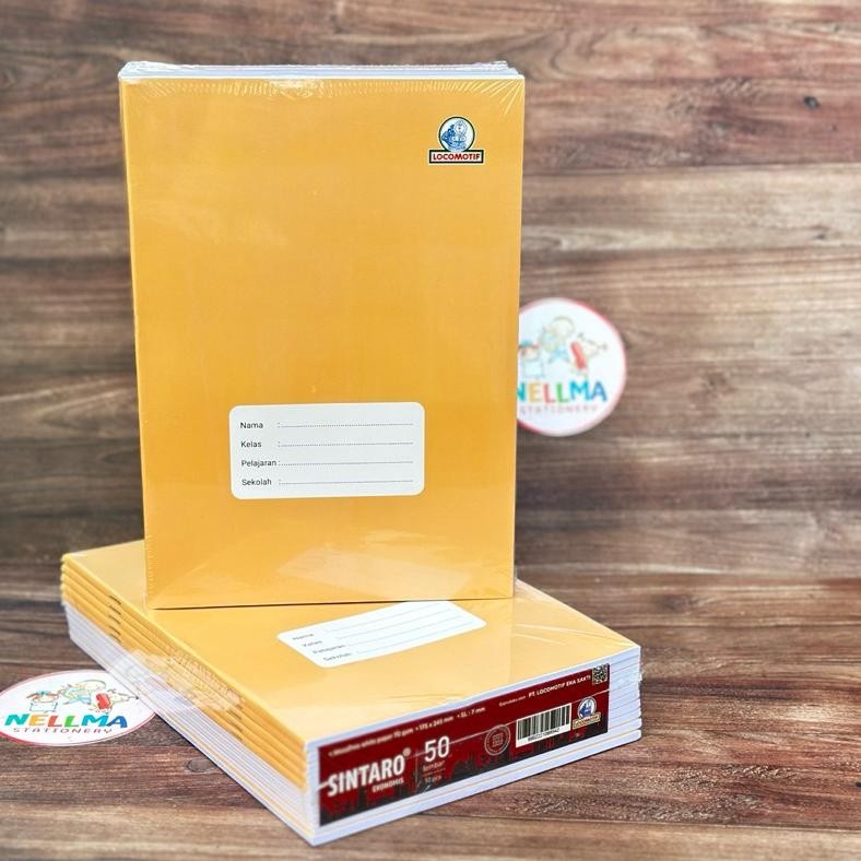 

Buku Tulis SINTARO 50 Lembar Caver Sampul Coklat Isi 10 Buku Tulis Boxy Besar Nugi