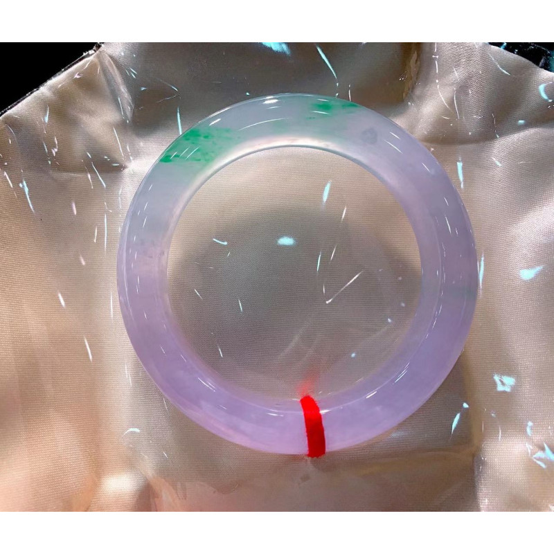 Myanmar Ice Violet Jade Bracelet​