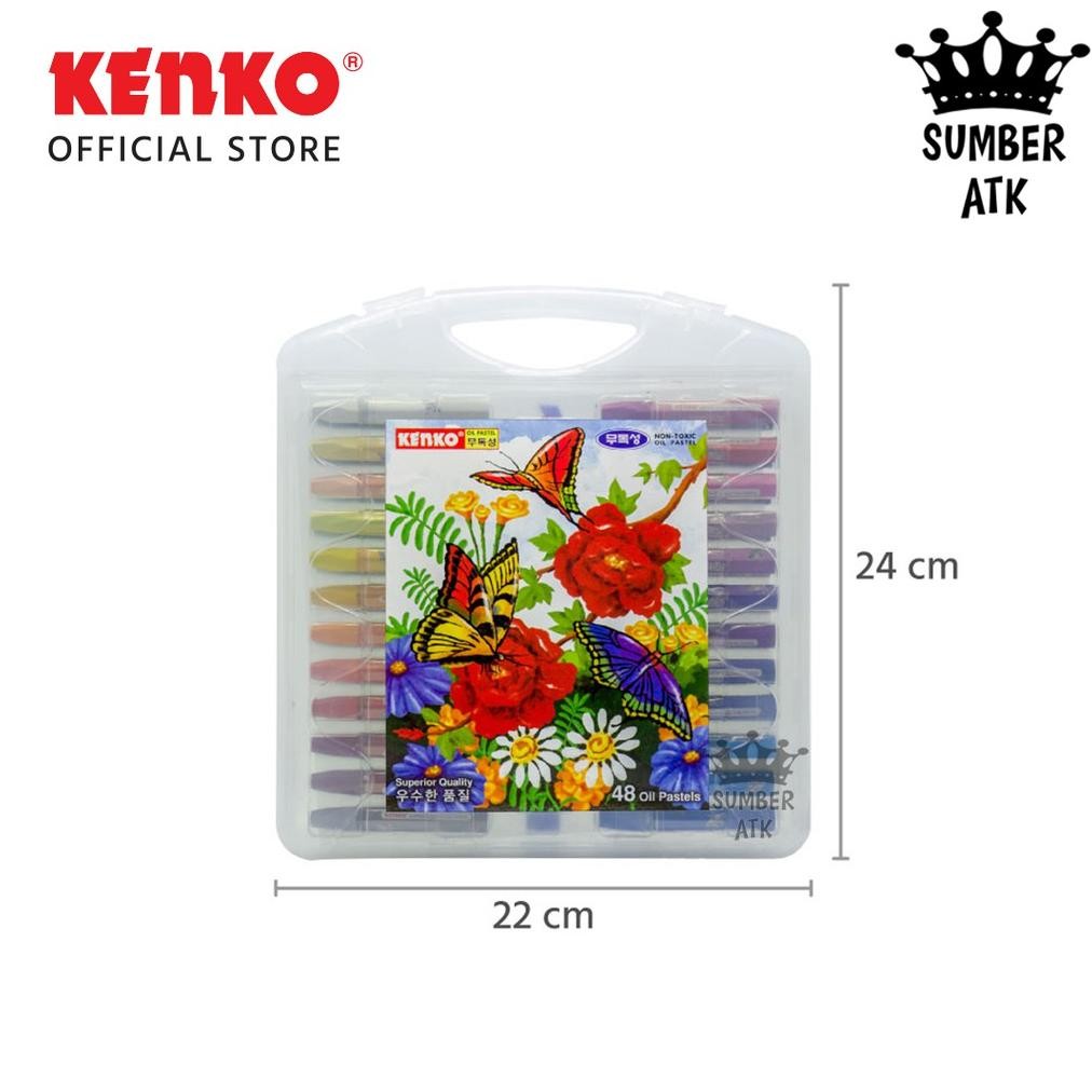 

Crayon Oil Pastel Kenko 24 Color / 24 Warna Pastel Minyak PP Case Nugi