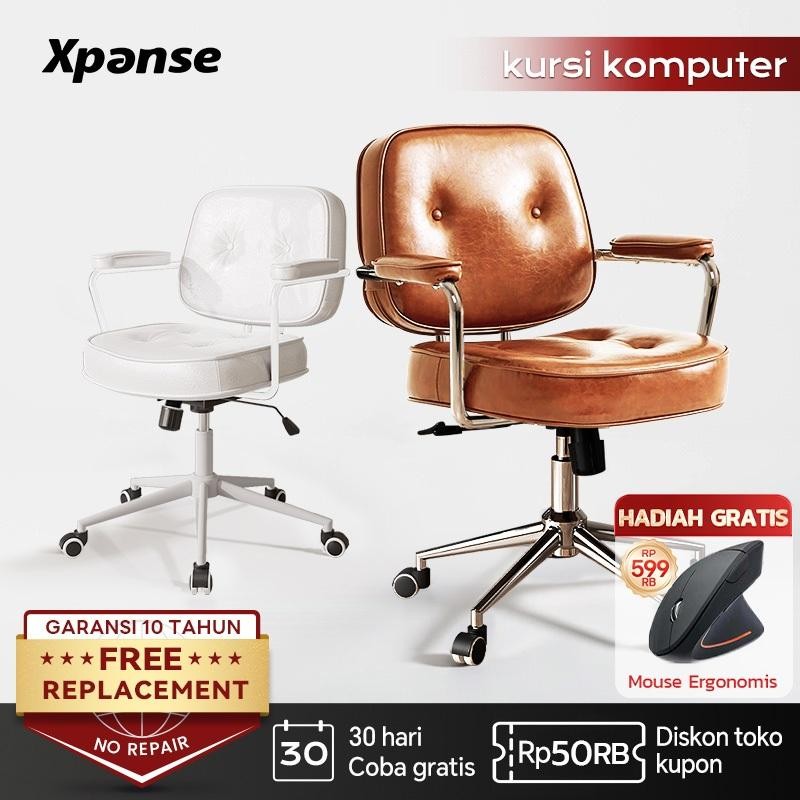 Kulit Sapi Asli Kursi Kantor Kursi Kerja Kursi Belajar Kursi Minimalis ursi Santai Kursi Putar Kursi