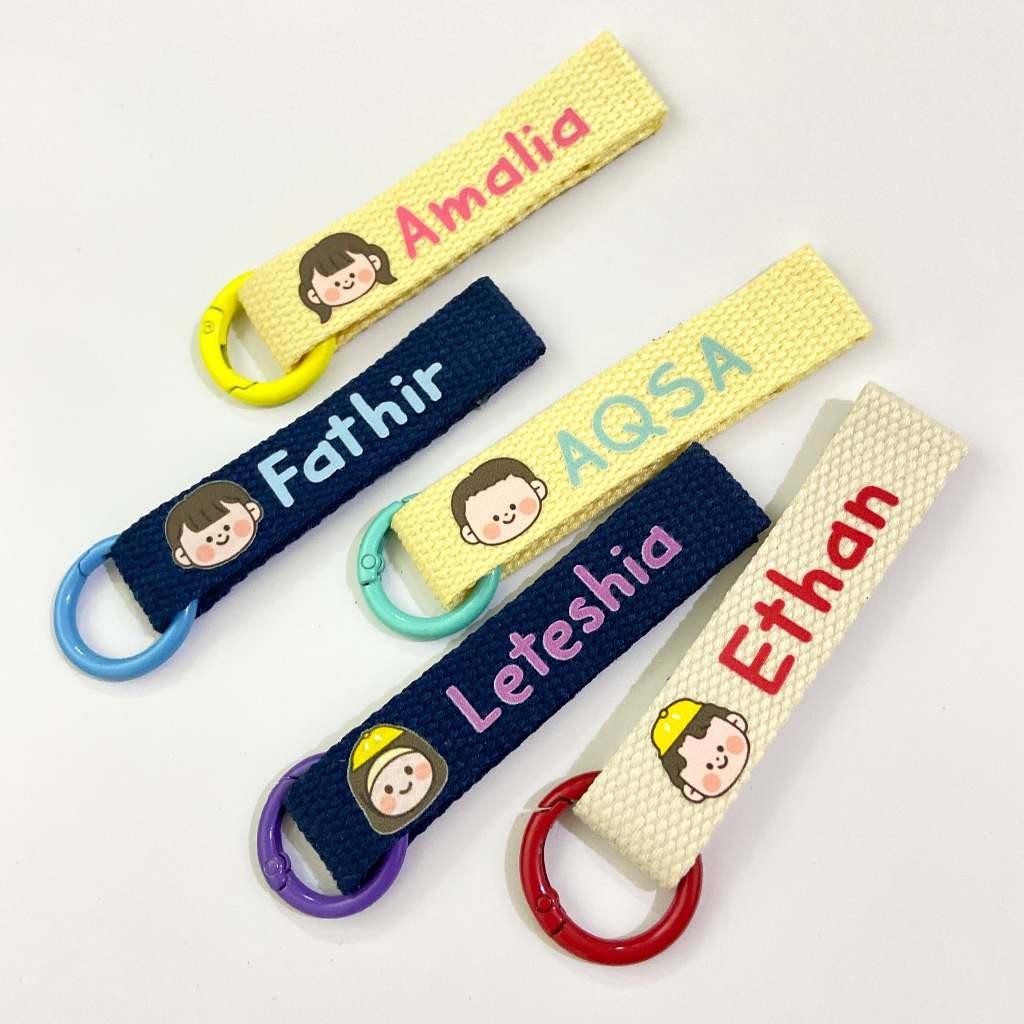 Gantungan Kunci Nama Anak / Bagcharm / Gantungan Kunci / Gantungan Nama Custom / Gantungan Tas
