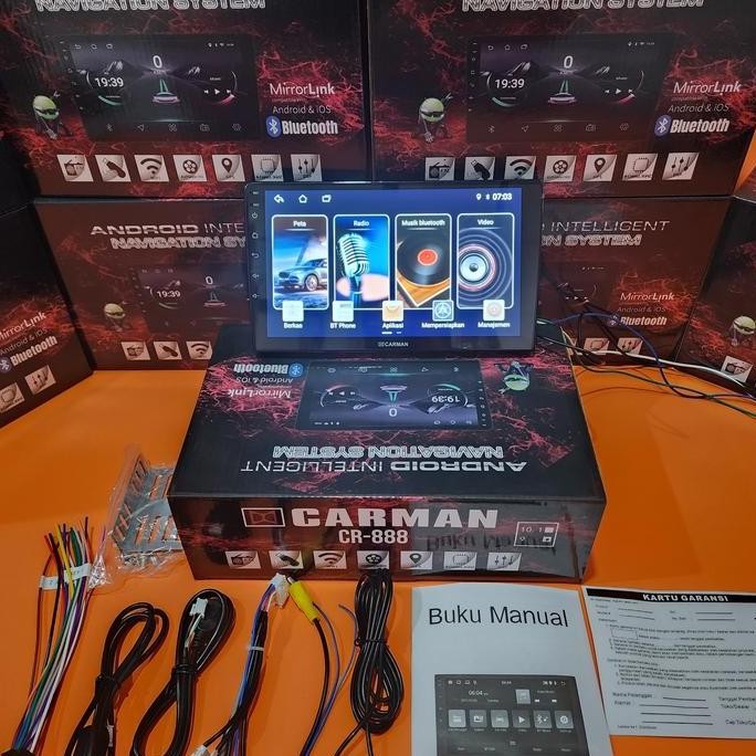 Head unit android 9 inch carman full hd 10 ios android