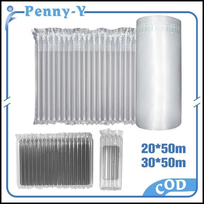 

50m Air Bubble Roll 25/35cm Poly Air Bubble Bag Anti Pecah Air Bag