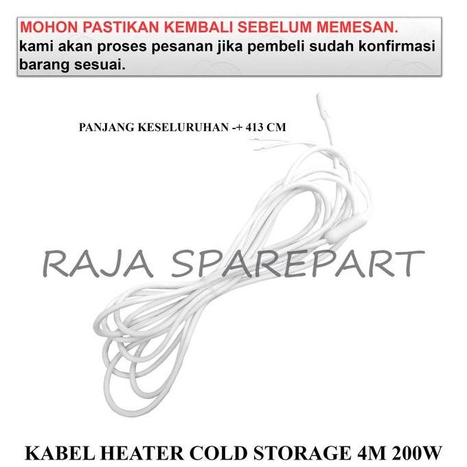 best produk] KHC4 COLD STORAGE CABLE / KABEL HEATER PEMANAS / KABEL HEATER COLD STORAGE 4M 200W