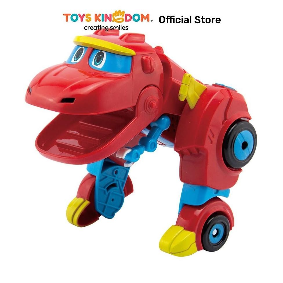 Terlaris Toys Kingdom Top Gear Robot Gogo Dino Mini Rex S3 - Merah Kids Toy Action Figur Mainan Kole