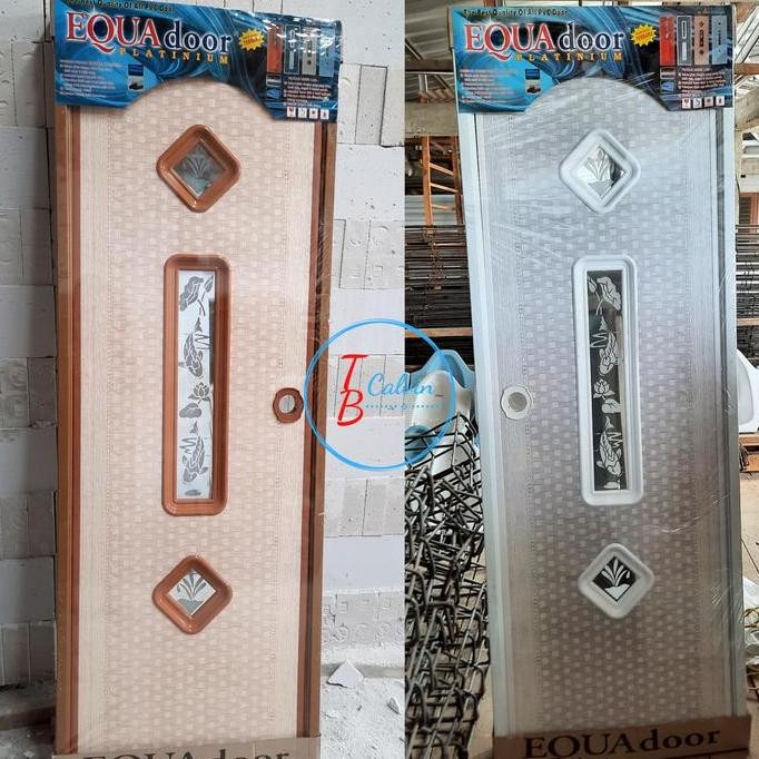 Pintu Kamar Mandi / Pintu Pvc Motif Merek Equadoor (Maspion Pvc)