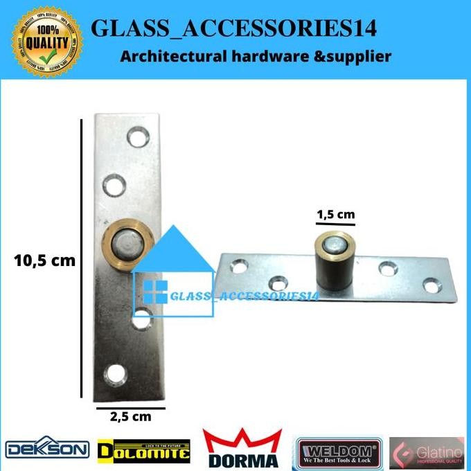 Roda Bawah Pintu Lipat/Guide Kuningan Bawah Pintu Lipat Brass Kuningan