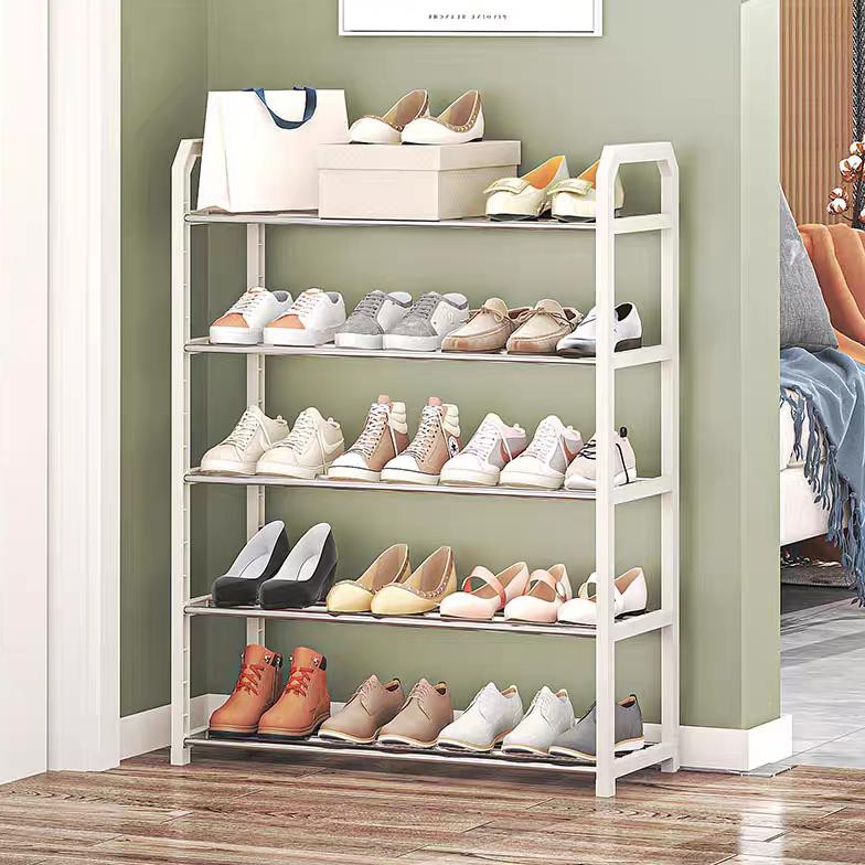 CODConfigear 5 Layers Minimalis Rak Sepatu Besi Stainless Bertingkat Rak Sandal Dan Sepatu Rak Susun