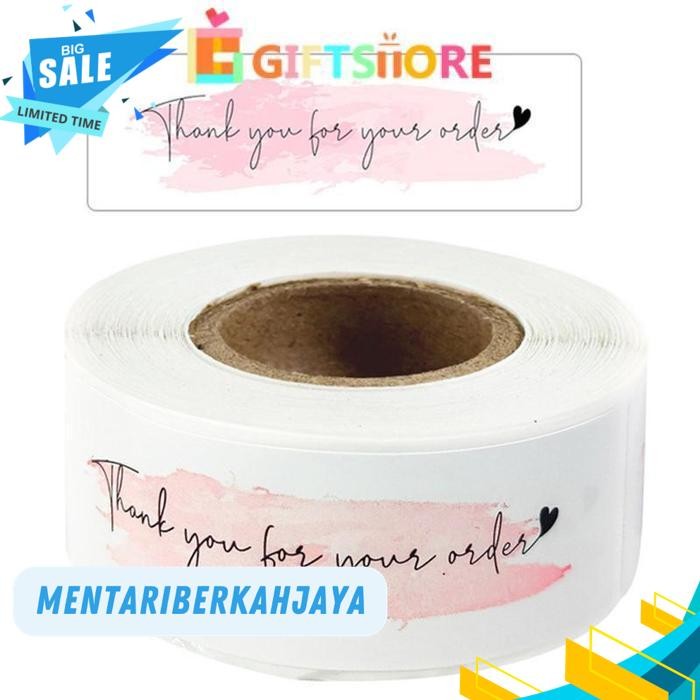 

1 ROLL KERTAS KRAFT BERBENTUK PERSEGI PANJANG STIKER THANK YOU-GS BY MENTARI BERKAH JAYA