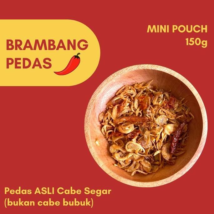 

Diskon! Brambang Bawang Goreng Pedas Premium Mini Pouch 150gr