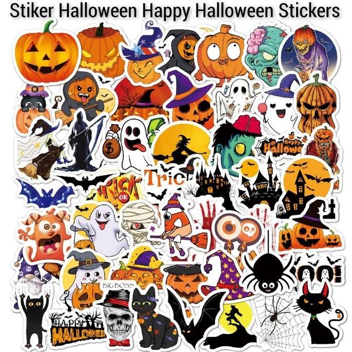 

#@#@#@#@] Stiker Halloween Happy Halloween Stickers