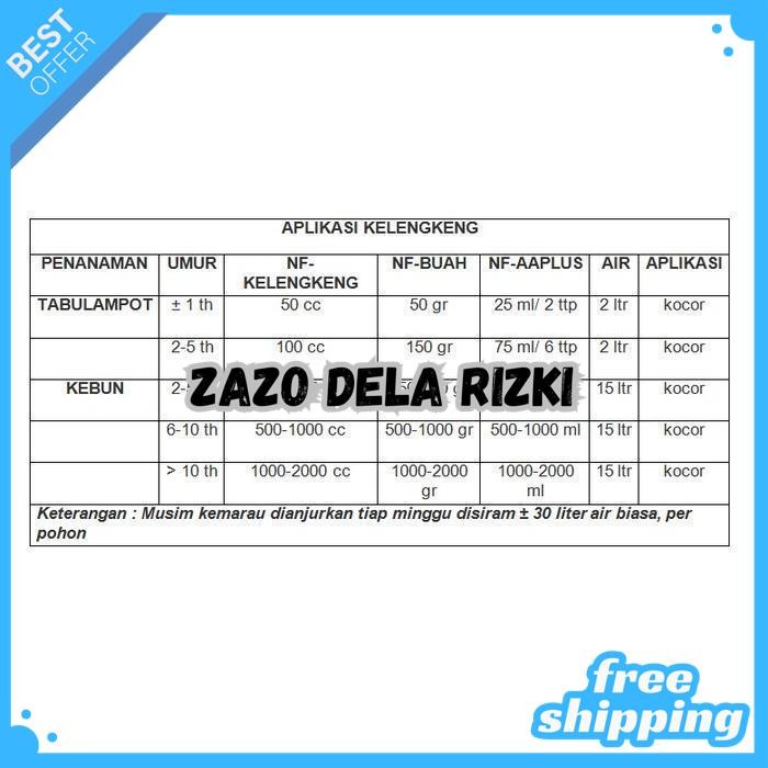 PUPUK NONGFENG KELENGKENG 500 ML - BOOSTER KLENGKENG NF ZPT BY ZAZODELARIZKI