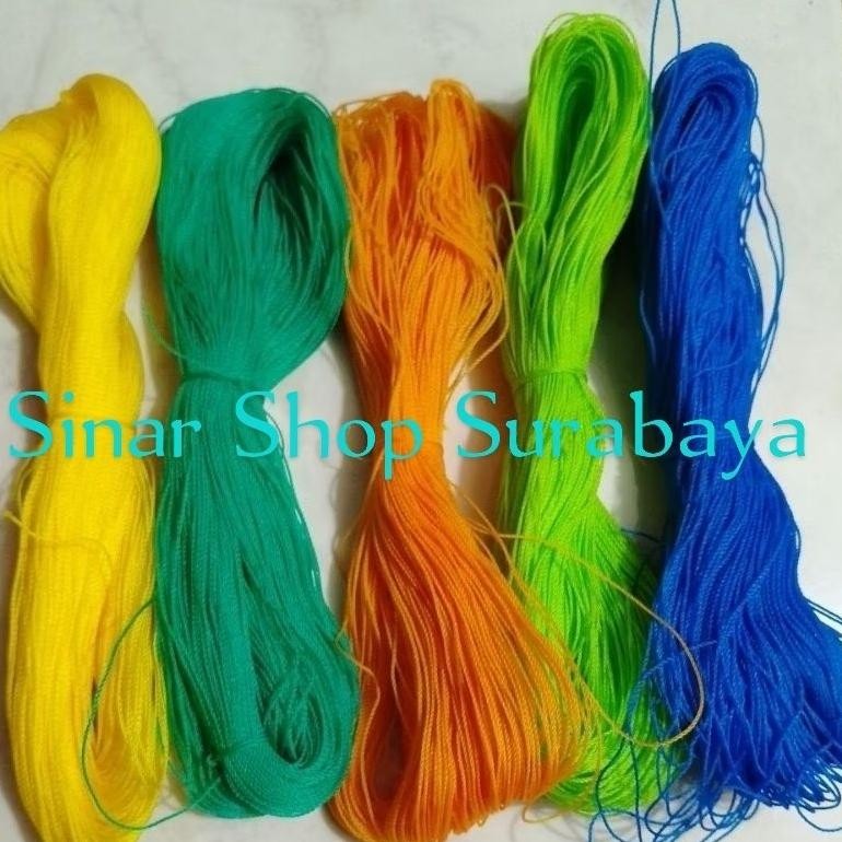 

Rd1- Tali Tampar 1 Mm Warna Warni Panjang Kurang Lebih 150 Meter/ Tali Plastik/ Tali Tukang/ Tali Benangan Proyek Bangunan / Tali Untuk Pasang Keramik, Harga Per Ikat