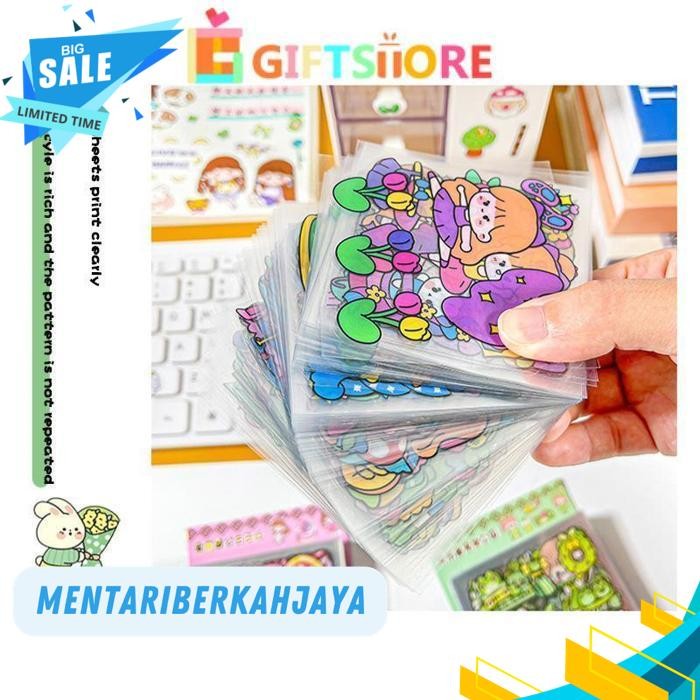 

100 LEMBAR STICKER MOTIF KARTUN KOREA LUCU ANTI AIR DEKORASI HANDBOOK SCRAPBOOK STICKER DIY -GI BY MENTARI BERKAH JAYA