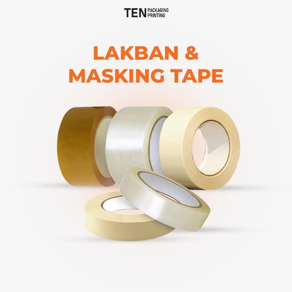 

Rd1- Lakban Dan Masking Tape 48Mm Kualitas Daimaru Termurah/ Solatip Lakban Coklat Bening Kertas
