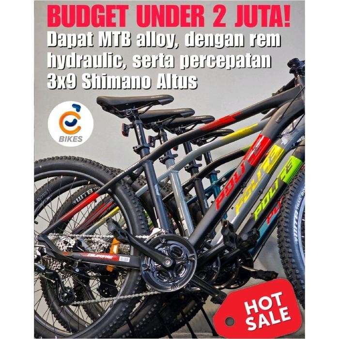 SO Sepeda Gunung MTB Police California NL by Element 27,5 inch, 3x9 Speed Altus Hidrolik