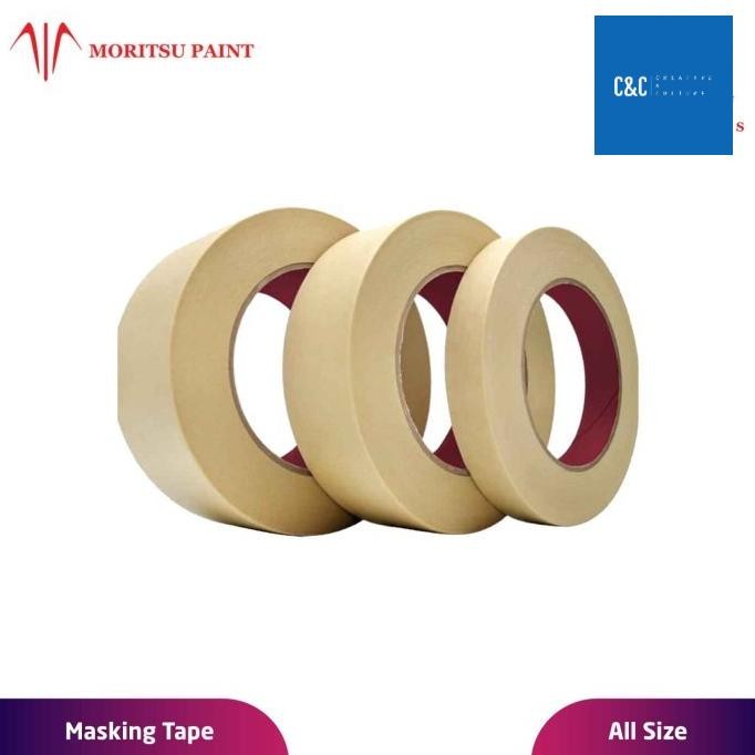 

Rd1- Lakban Kertas Masking Tape Untuk Melukis All Size - 12 Yard, 1/2 Inch