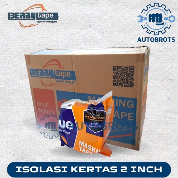 

Rd1- Berry Tape Masking Tape Isolasi Kertas 2 Inch (48Mm) X 20Yard