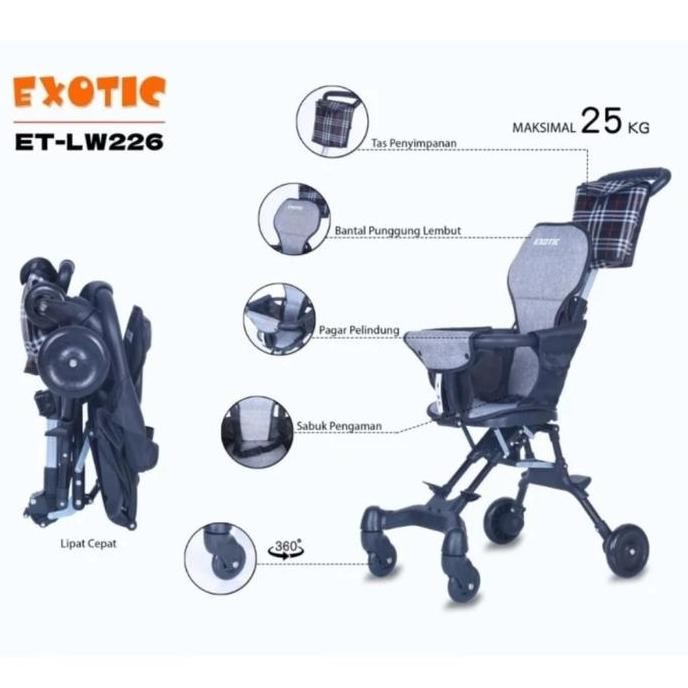 Stroller Exotic ET LW226 kereta bayi