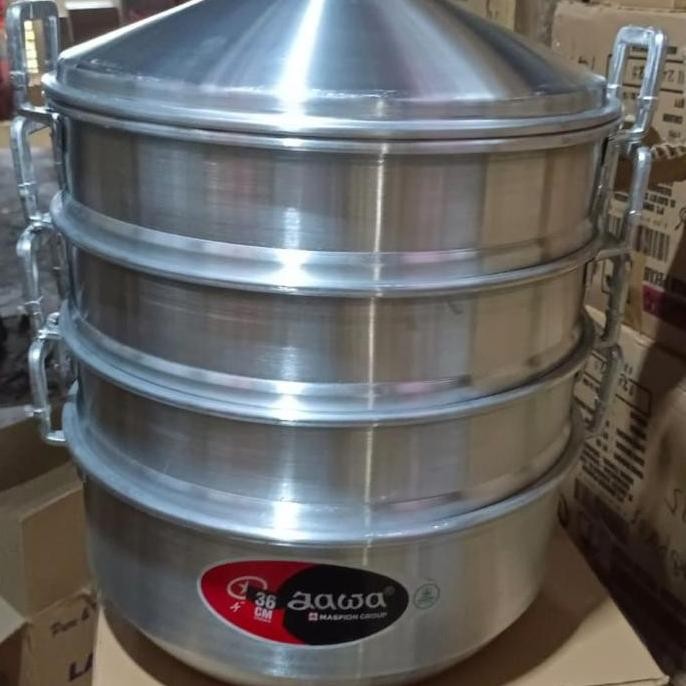 Dandang langseng kukusan dimsum 40 cm susun 4