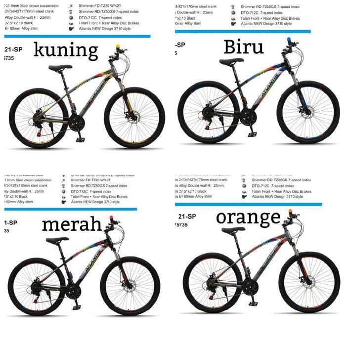 SO MTB 27.5 Atlantis 735 AT Sepeda Gungung Mountain Bike Bonus Bell