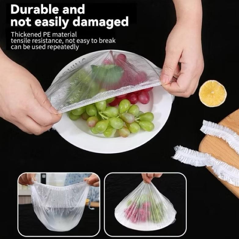 Bisa Cod Plastik Pelindung Makanan / Plastik Karet / Plastik Penutup Makanan / Cover Pelindung Makan