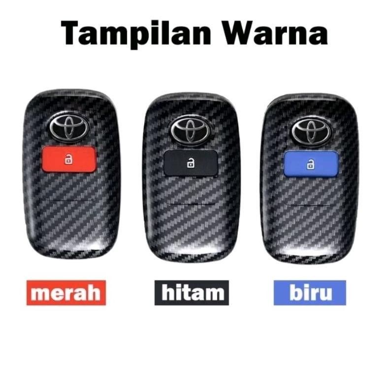 Kekinian - KEY CASE SARUNG REMOTE KUNCI MOBIL RAIZE ROCKY CARBON