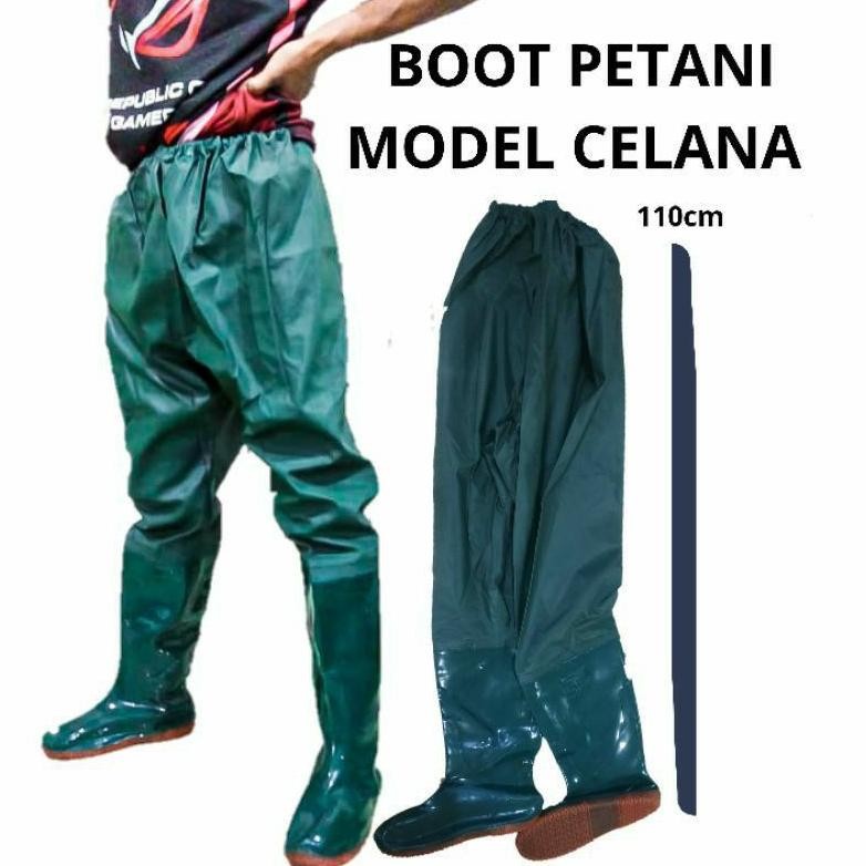 DF322>> Sepatu Boot Karet Celana Hujan Nyaman Import Korea