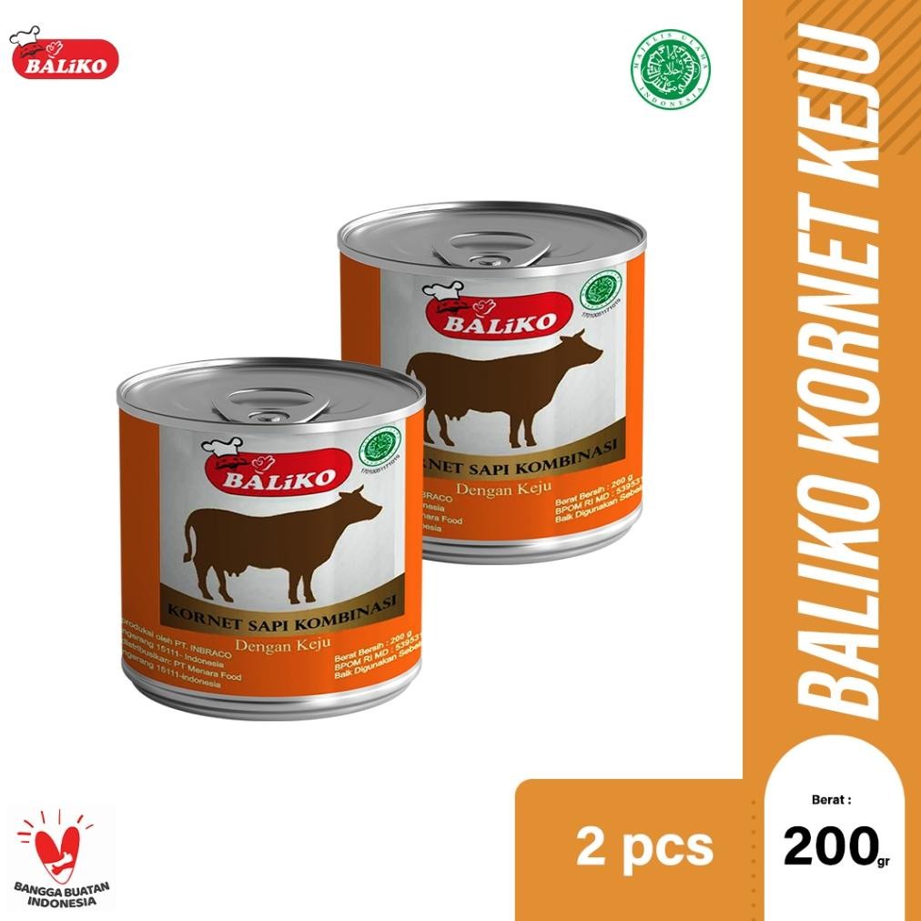

NO_MORE Baliko Kornet Keju Premium 200gr - isi 2