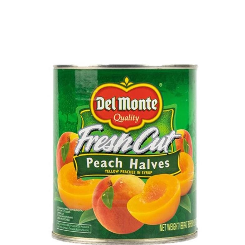 

NO_MORE SW Peach Halves in Syrup Buah Kaleng 825 gr